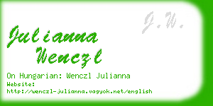 julianna wenczl business card